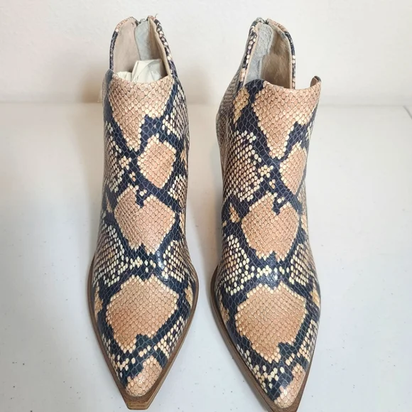 STEVE MADDEN Camryn Snakeskin Booties - Picture 3 of 11